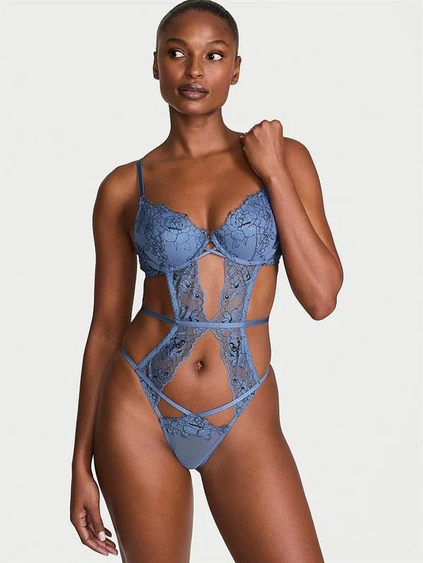 Dantelli Hafif Dolgu Destekli Askili Teddy