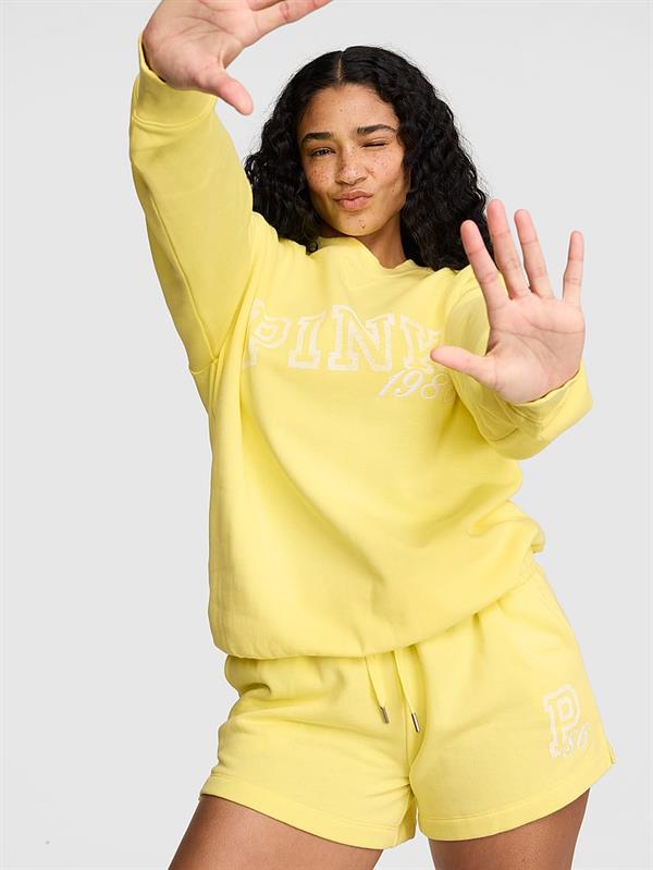 Pink Ivy Oversize Bisiklet Yaka Sweatshirt