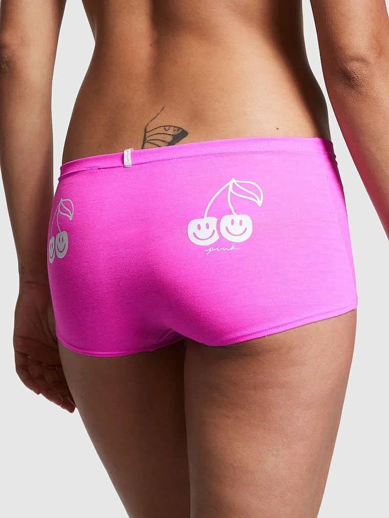 Victorias S Secret Pink Pamuklu Boyshort Kulot arka görünüm
