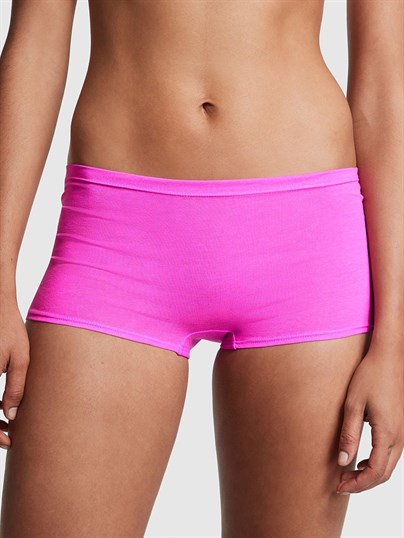 Victorias S Secret Pink Pamuklu Boyshort Kulot
