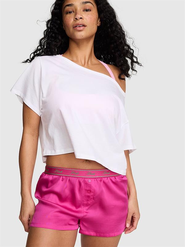 Pink Ipeksi Pijama Boxer