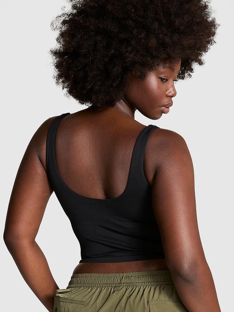 Pink Soft Seamless Kalp Yaka Ust arka görünüm