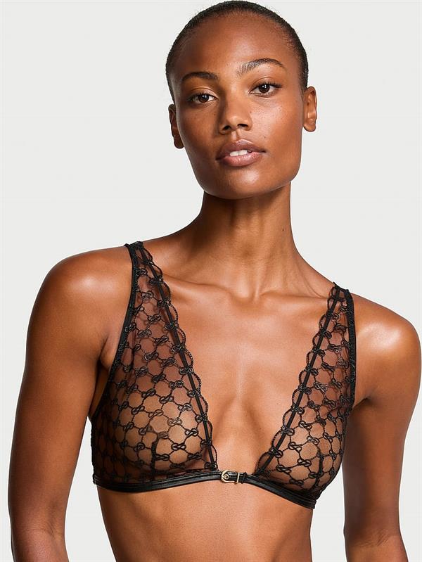 Vs Logo Islemeli Ucgen Bralet ön görünüm