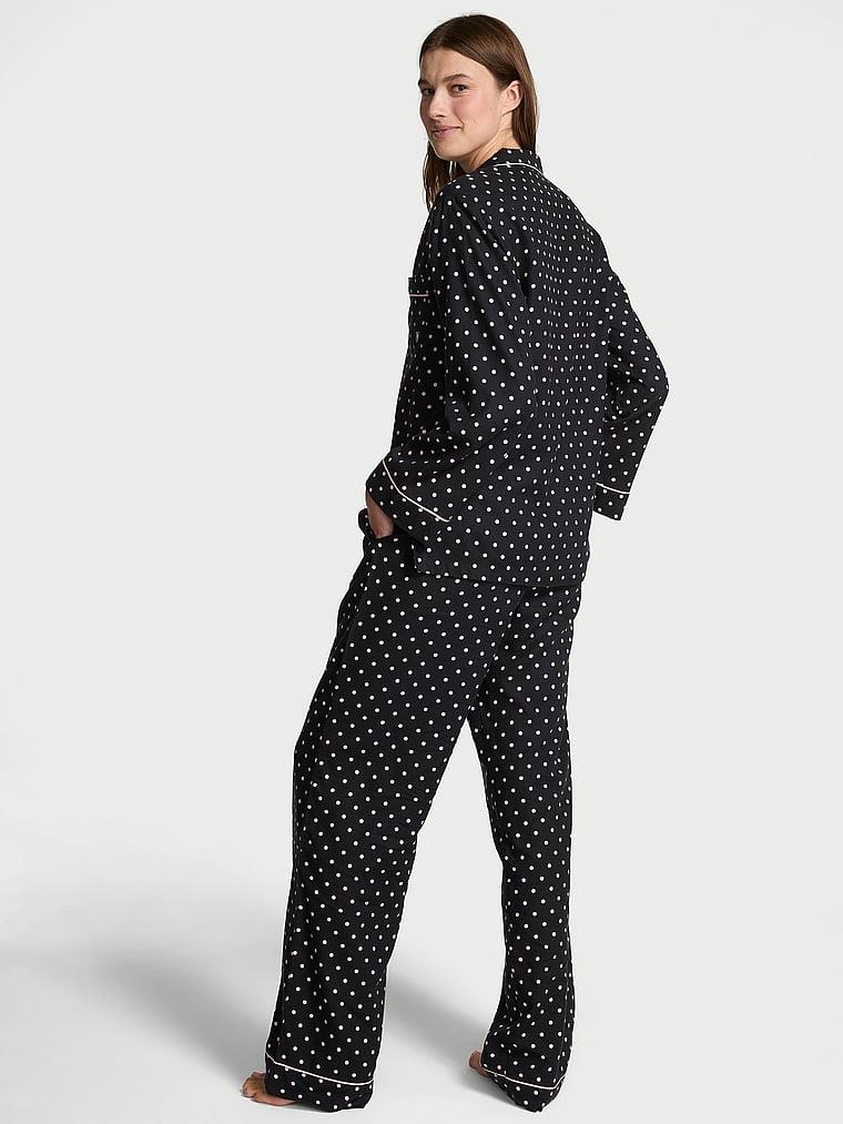 Flannel Uzun Pijama Takimi arka görünümü
