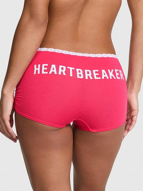 Pink Pamuklu Boyshort Kulot ön görünüm