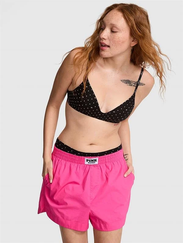 Pink Boyfriend Boxer Pijama Sortu
