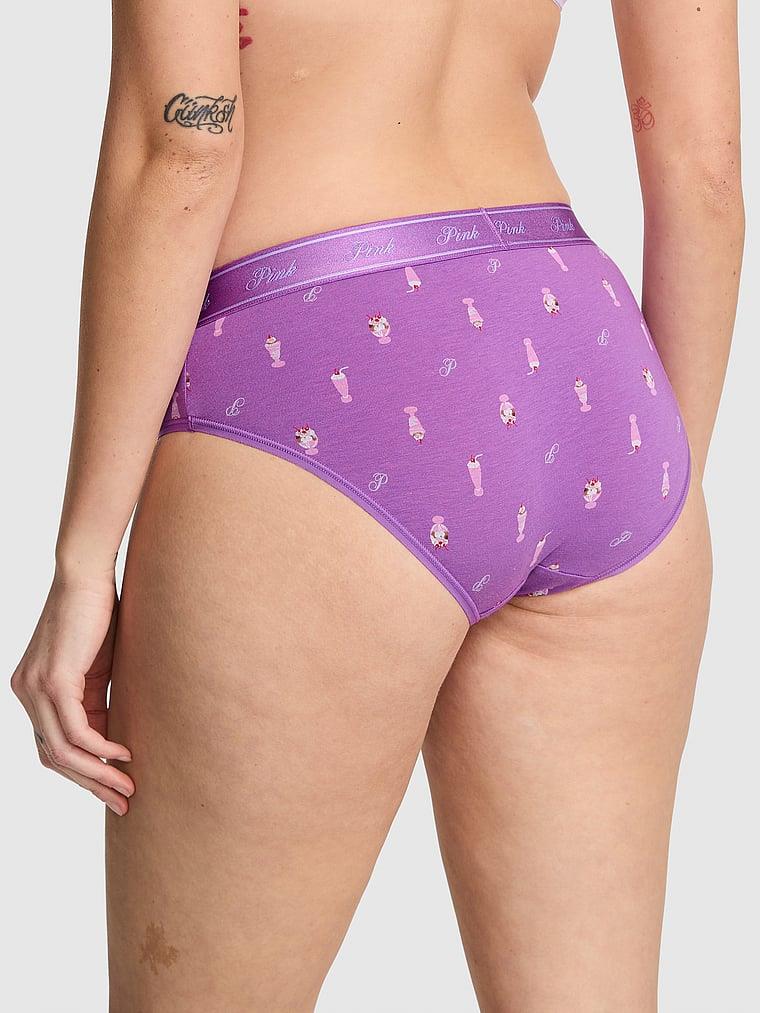 Pink Logolu Pamuklu Hiphugger Kulot arka görünümü
