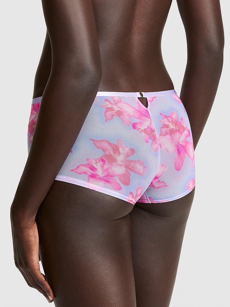 Pink Transparan Boyshort Kulot arka görünümü
