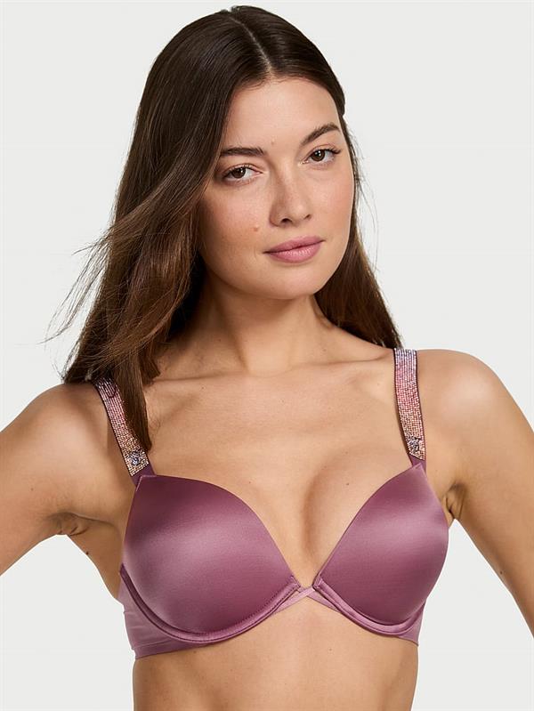 Bombshell Işıltılı Askili 2 Beden Buyuk Gosteren Push Up Sütyen ön görünüm
