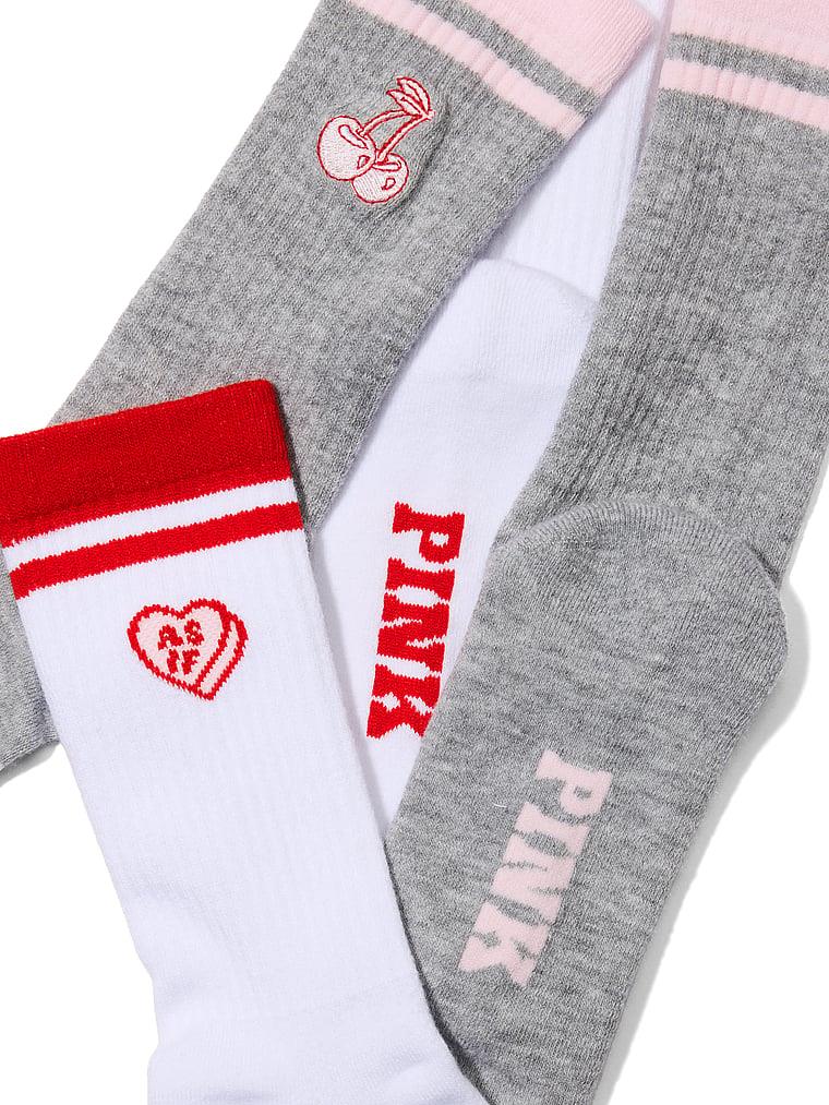 Pink 2li Paket Kısa Corap arka görünümü