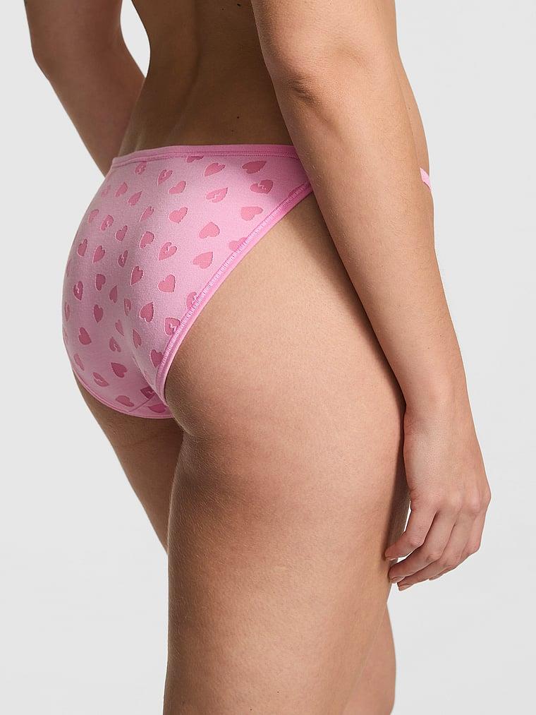 Pink Pamuklu String Bikini Kulotu arka görünümü