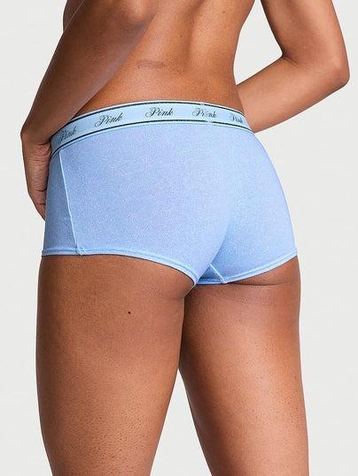 Pink Logolu Pamuklu Boyshort Kulot arka görünüm