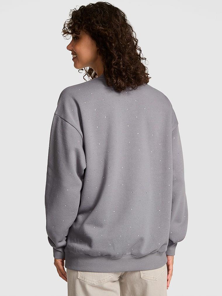 Pink Ivy Oversize Bisiklet Yaka Sweatshirt arka görünümü