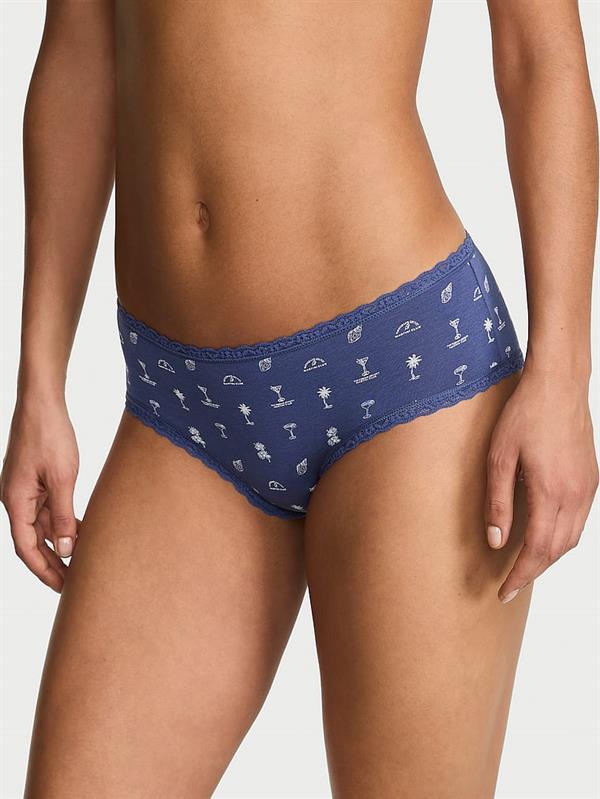 Beli Dantelli Pamuklu Cheeky Kulot ön görünüm