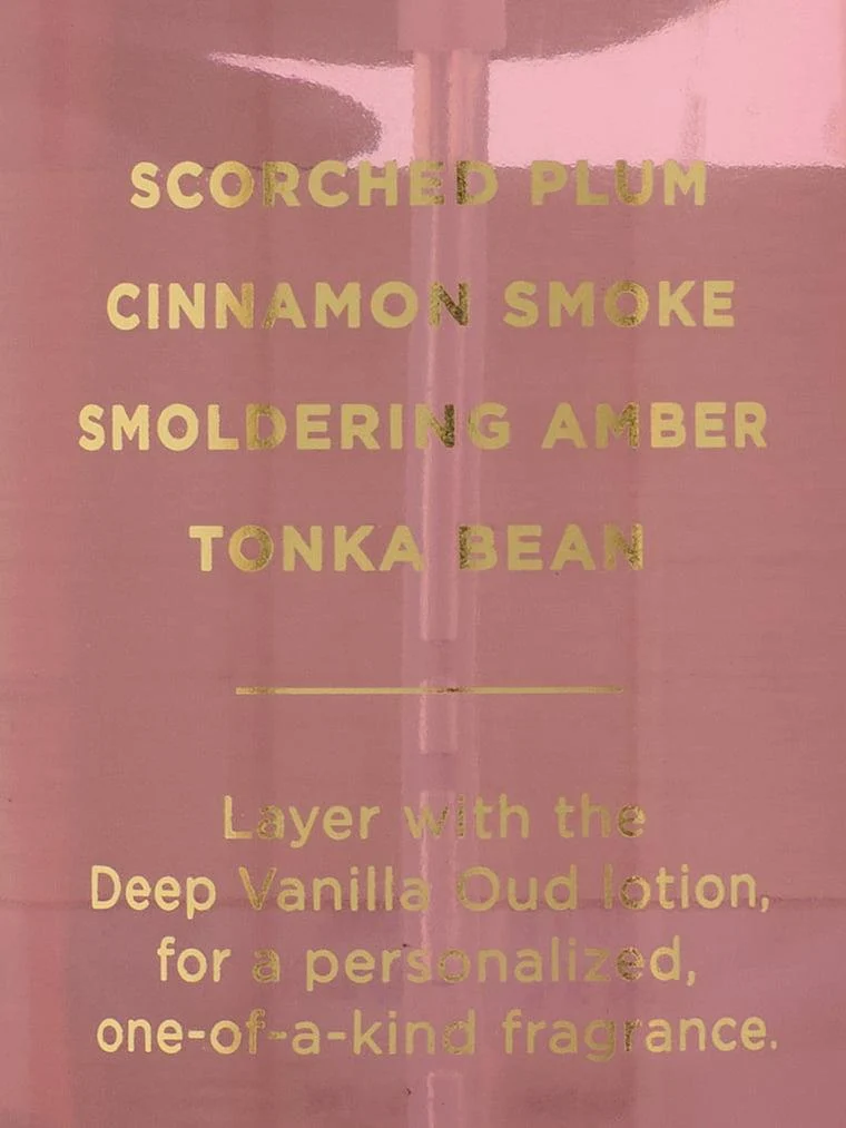 Spiced Plum Oud Vücut Spreyi arka görünüm
