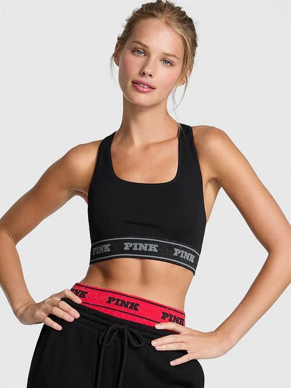 Pink Seamless Cift Tarafli Sporcu Sütyeni