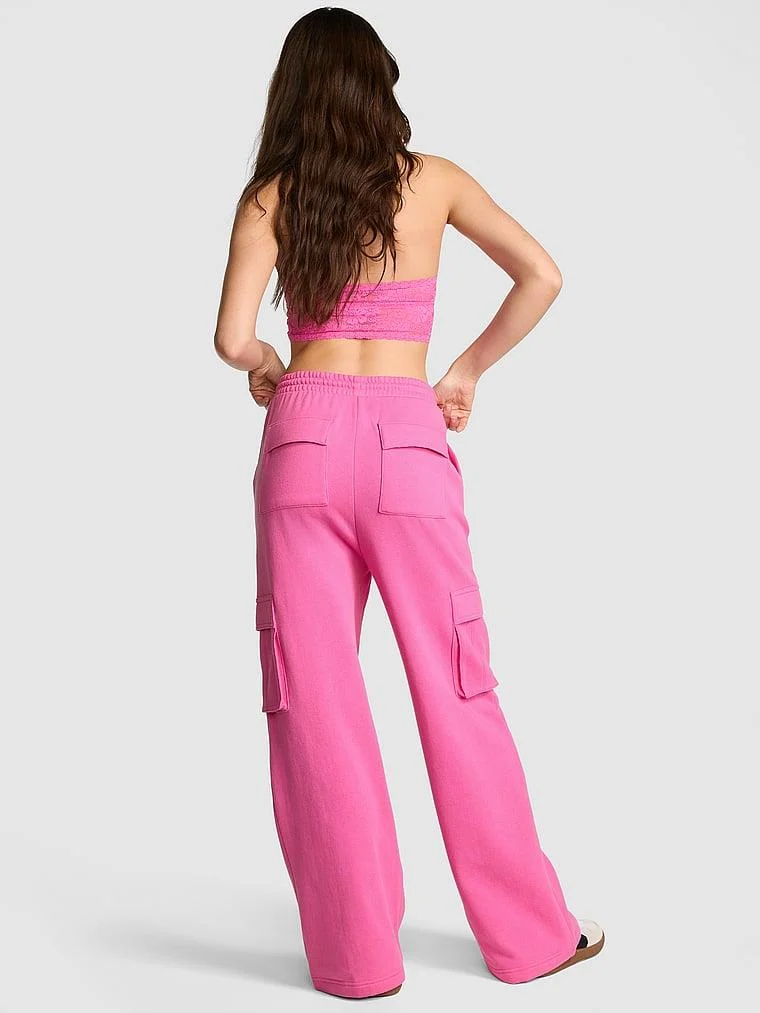 Pink Ivy Polar Genis Pacali Kargo Esofman Alti arka görünüm
