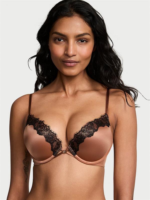 Bombshell 2 Beden Buyuk Gosteren Dantel Kenarli Push Up Sütyen
