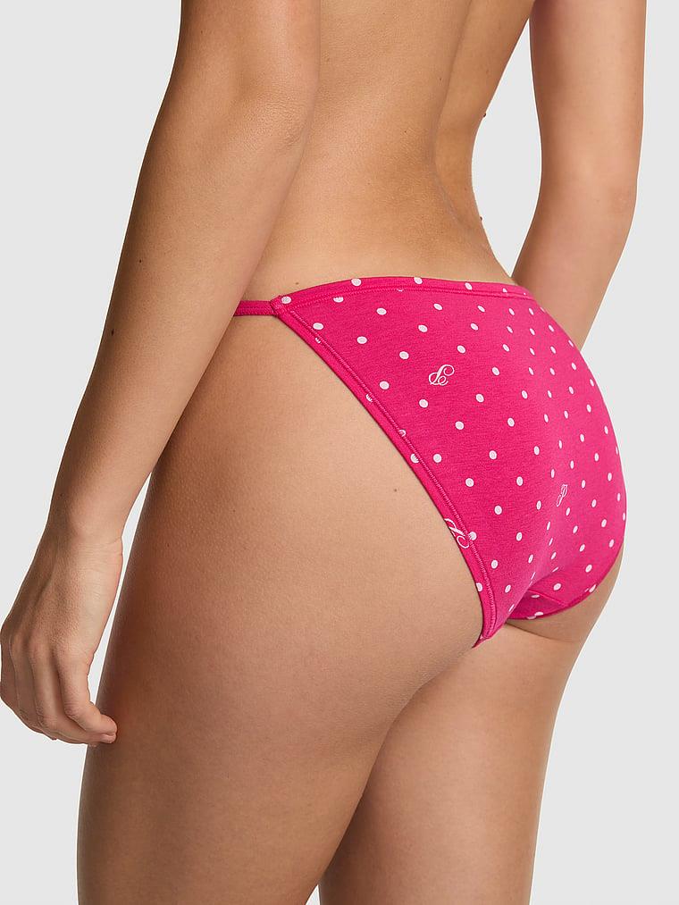 Pink Pamuklu Askili Bikini Kulot arka görünüm