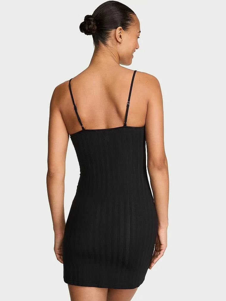 Sosoft Modal Ince Askili Mini Elbise arka görünüm