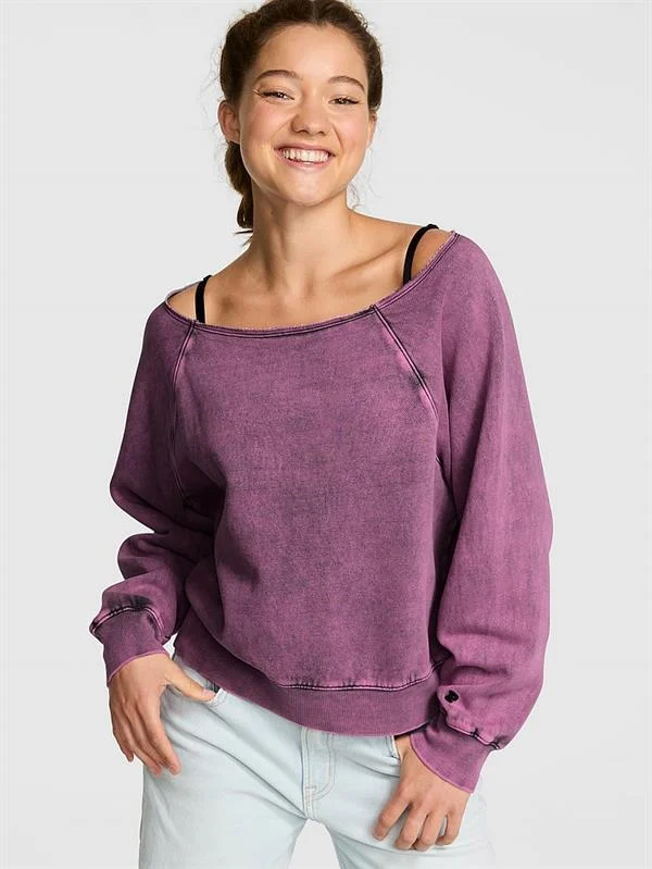 Pink Ivy Omzu Acik Sweatshirt ön görünüm