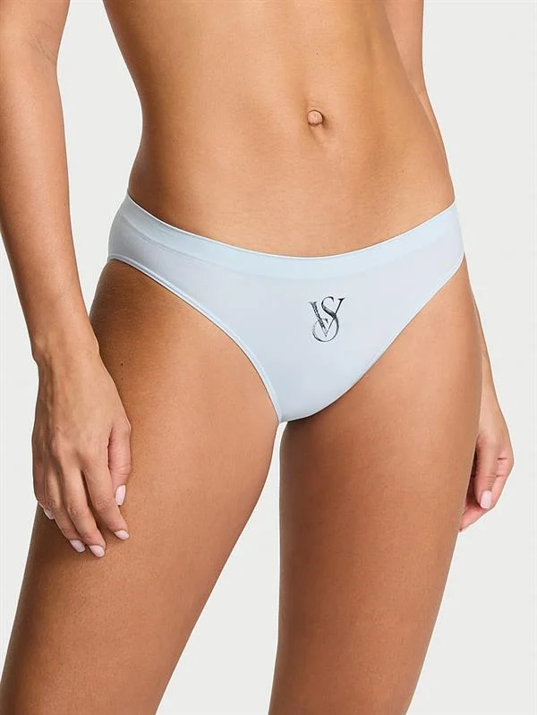 Seamless Işıltılı Logolu Bikini Kulotu
