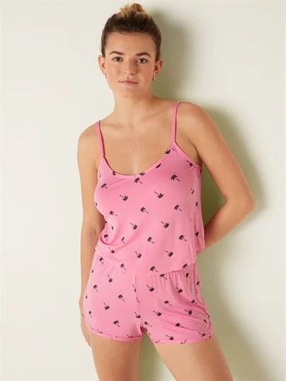 Pink Modal Pajama Short Set