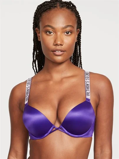 Bombshell 2 Beden Buyuk Gosteren Işıltılı Askili Push Up Sütyen