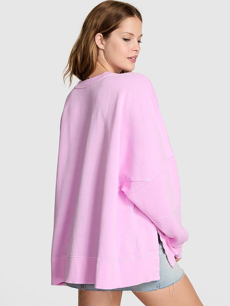 Pink Ivy Yirtmacli Oversize Sweatshirt arka görünümü