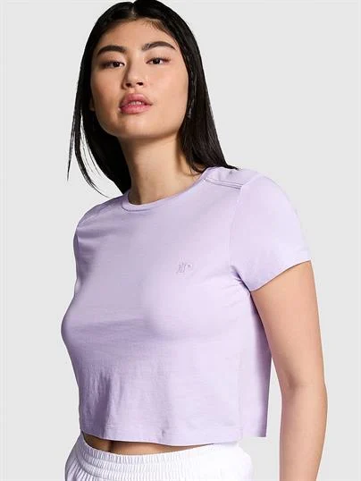 Pink Heritage Pamuklu Crop Tisort