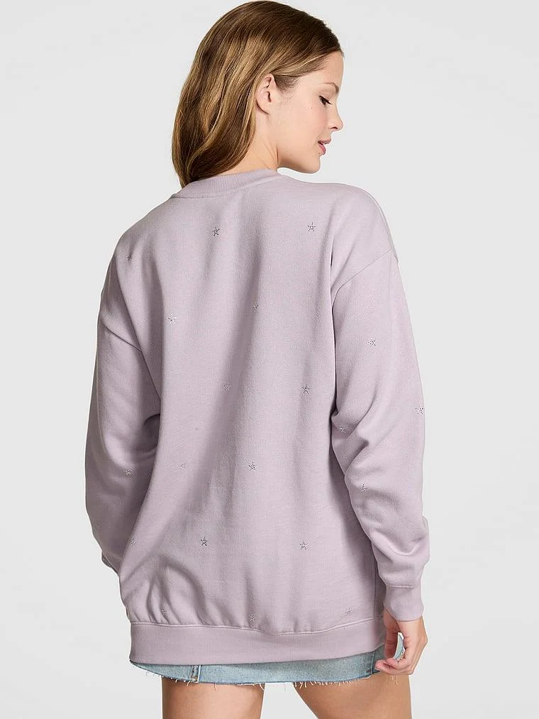 Pink Ivy Oversize Bisiklet Yaka Sweatshirt arka görünüm