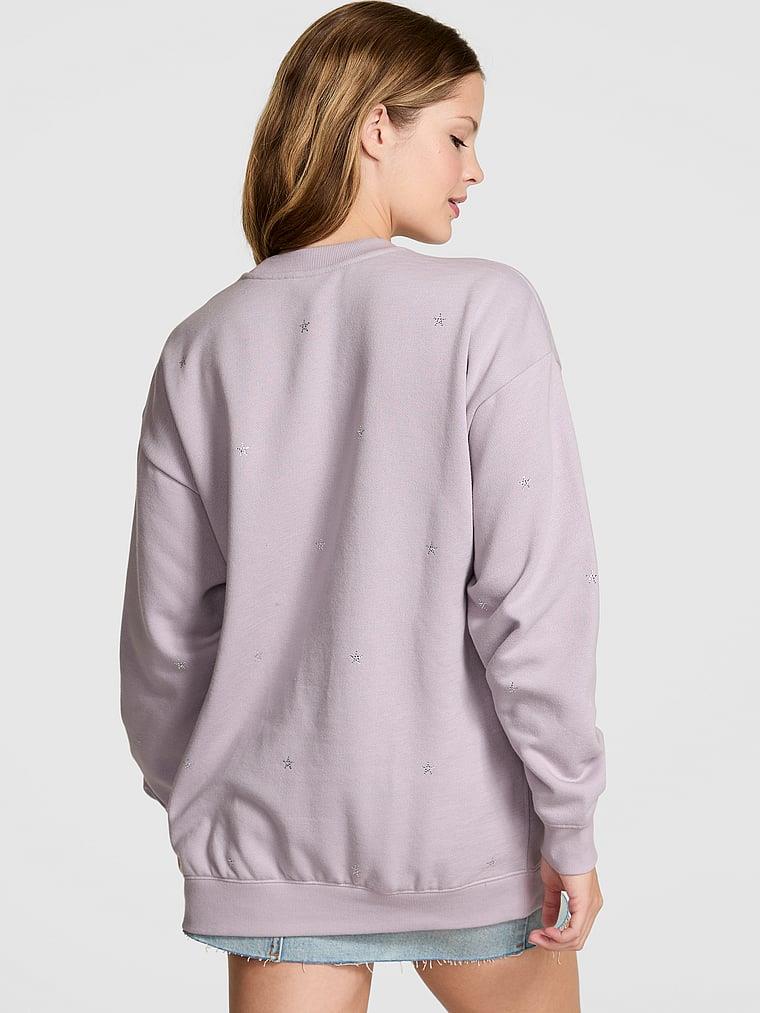 Pink Ivy Oversize Bisiklet Yaka Sweatshirt arka görünümü