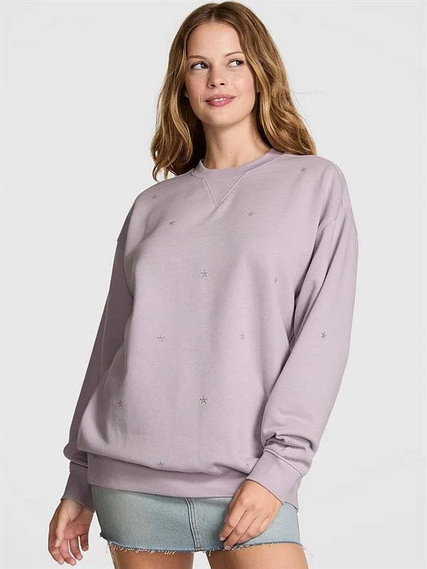 Pink Ivy Oversize Bisiklet Yaka Sweatshirt ön görünüm