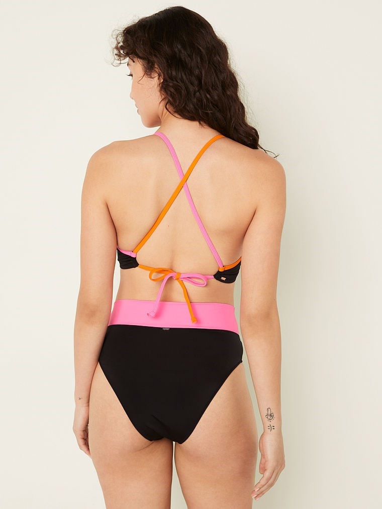 Pink Capraz Gecisli Bikini Ustu arka görünümü