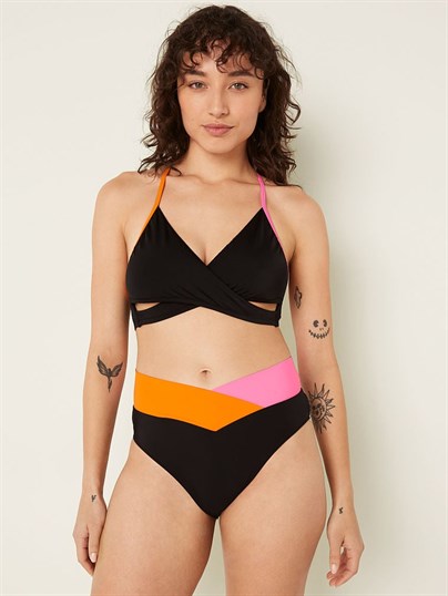 Pink Capraz Gecisli Bikini Ustu