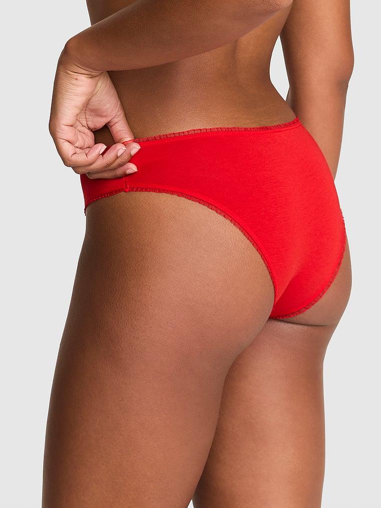 Pink Pamuklu Cheeky Kulot arka görünümü