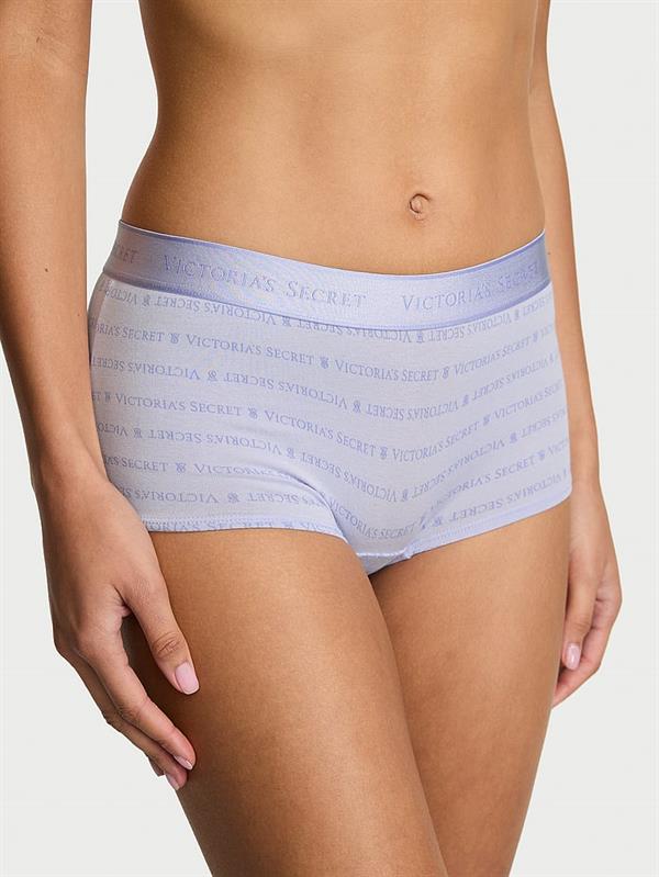 Logolu Pamuklu Boyshort Kulot