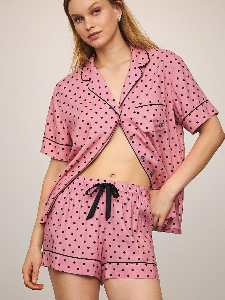 Flannel Sortlu Pijama Takimi arka görünümü