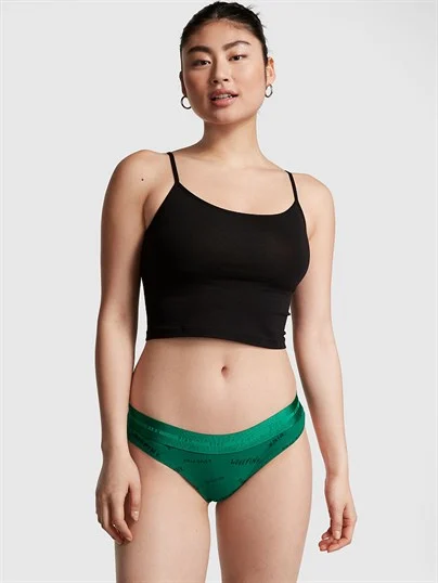 Victorias S Secret Pink Logolu Tanga ön görünüm
