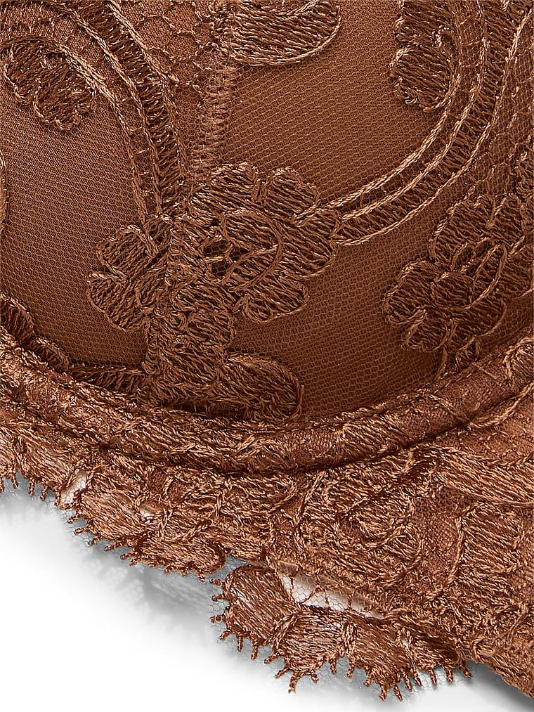 Boho Cicek Islemeli Hafif Destekli Demi Sütyen arka görünümü
