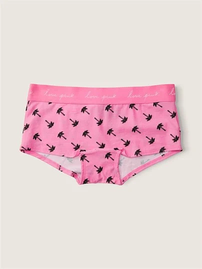 Pink Logolu Boyshort Kulot ön görünüm