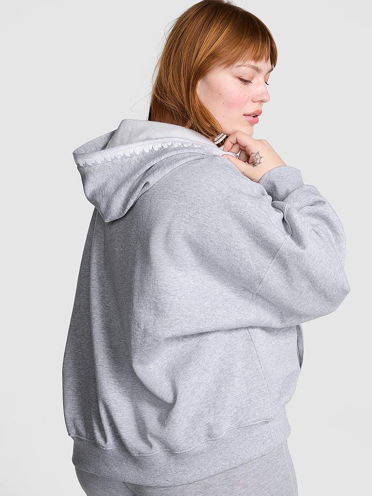 Pink Ivy Kampus Kapusonlu Sweatshirt arka görünümü