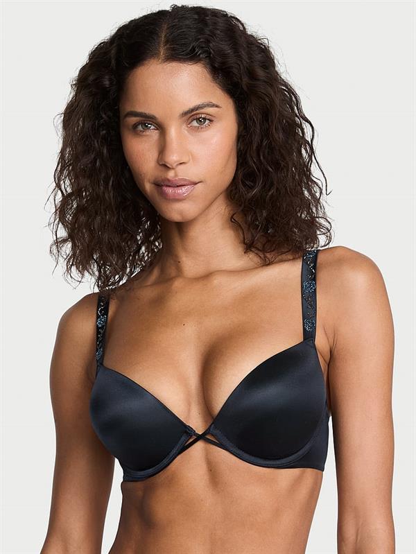 Bombshell Iki Beden Buyuk Gosteren Işıltılı Askili Push Up Sütyen