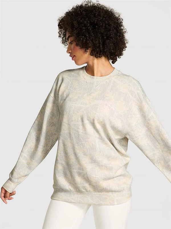 Pink Ivy Oversize Bisiklet Yaka Sweatshirt