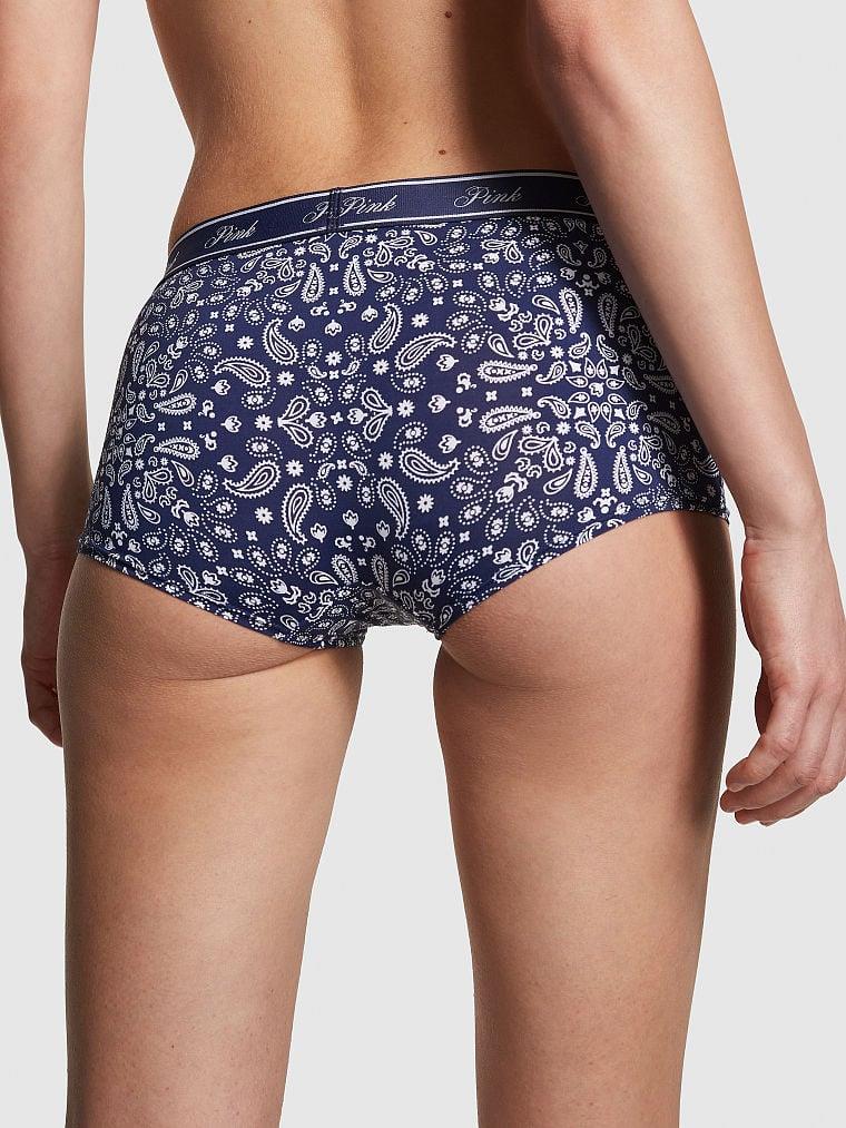 Pink Mikro Logolu Boyshort Kulot arka görünümü