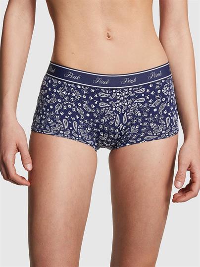Pink Mikro Logolu Boyshort Kulot