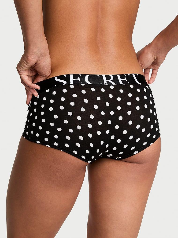 Logo Detayli Pamuklu Boyshort Kulot arka görünümü