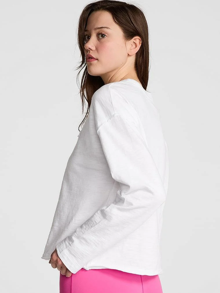 Pink Ince Lounge Crew Sweatshirt arka görünüm