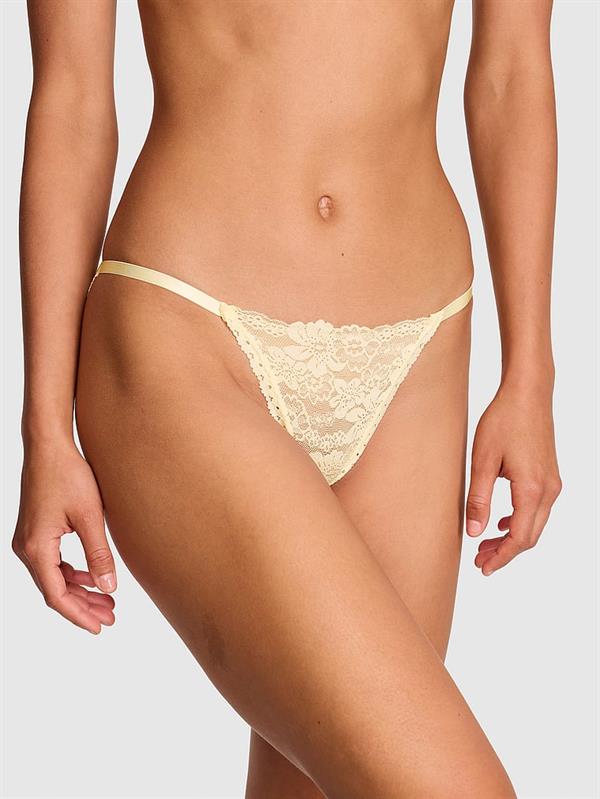 Pink Dantelli Bikini Kulotu ön görünüm