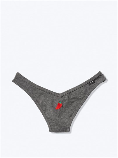 Pink Pamuk Tanga Kulot